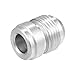 X AUTOHAUX Car Auto 8AN Male Weld on Fitting Bung Hose Adapter Fuel Oil Aluminum Alloy Silver Tone Pack of 10