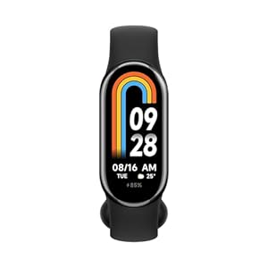 Xiaomi Smart Band 8 Fitness Tracker, 1.62 Inch AMOLED Display, 16 Days Battery Life, 5ATM, SpO2 Tracking, Sleep and Pulse Monitoring, 150+ Training Modes, Pedometer, Graphite Black