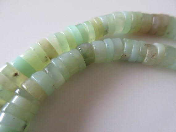 Chrysoprase naturelle de 9mm en fil de rondelles polies pour joaillerie fine