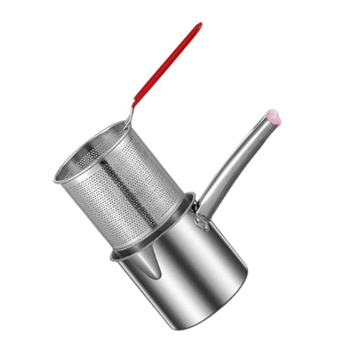 FUNOMOCYA 1Set Stainless Steel Deep Fryer Kit with Food Fried Basket Nonstick Frying Pot Capacity Ergonomic Handle for Comfortable Use for Home and Commercial Cooking