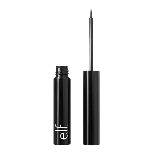 e.l.f. H2O Proof Inkwell Eyeliner Pen, High-Pigment, Waterproof Liquid Eyeliner, Delivers A Matte Finish, Vegan & Cruelty-Free, Film Noir