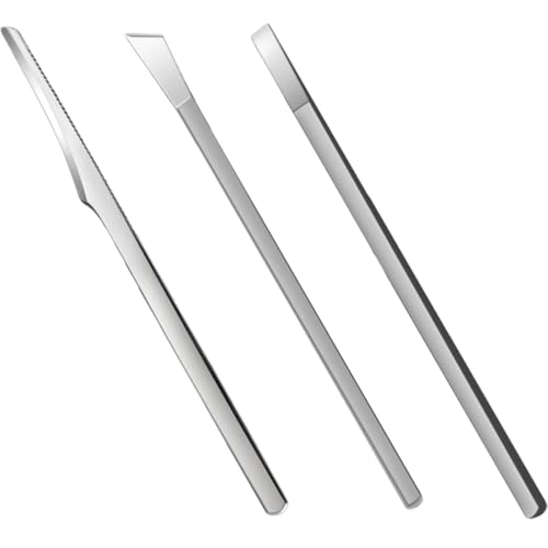 Beaupretty 3 piezas Cuchillas Profesionales para Pedicura Herramientas para Cortar Uñas Encarnadas y Eliminar Cutículas de Acero Inoxidable para Cuidado de Pies y Uñas