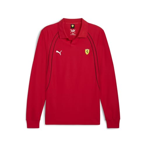 PUMA Men's Scuderia Ferrari Formula 1 Long Sleeve Race Polo