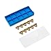 10pcs 16ER AG60 Golden Carbide Inserts for CNC Lathe External Thread Cutting, Indexable Turning Blades Compatible with Industrial Metalworking Toolholders