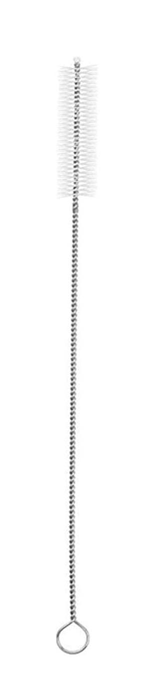 NOBILEA Customized Steel Straw Sipper Glass with Extra Lid & Cleaning Brush - 370ml (Silver) 3