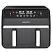 Instant Pot - Vortex Dual Air Fryer - Large 8L, Twin, Double 4L Basket, 8 in 1 - Food Dehydrate, Grill, Bake, Roast, Reheat, Non-Stick, Easy Clean, Dishwasher Safe, Electric - Truffle Grey