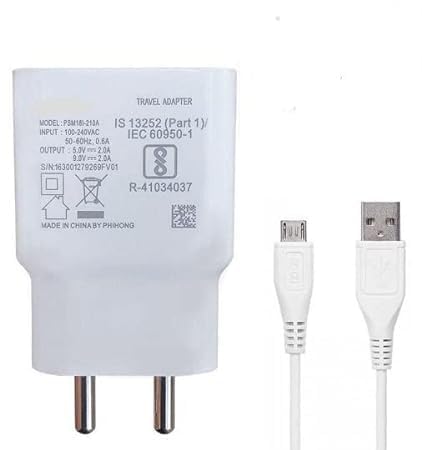 Image of Original Charger 18Watt USB to Micro Adapter & Cable Compatible with Vivo V7 V15 V9 V11 V5 V5s V3 V15