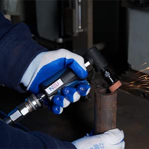 Air Die Grinder, Neu Pneupacture Mini Air Die Grinder, Right Angle, 20000Rpm, With 1/4'' And 1/8'' Collet, Apply To Working In Tight Spaces #TOP1