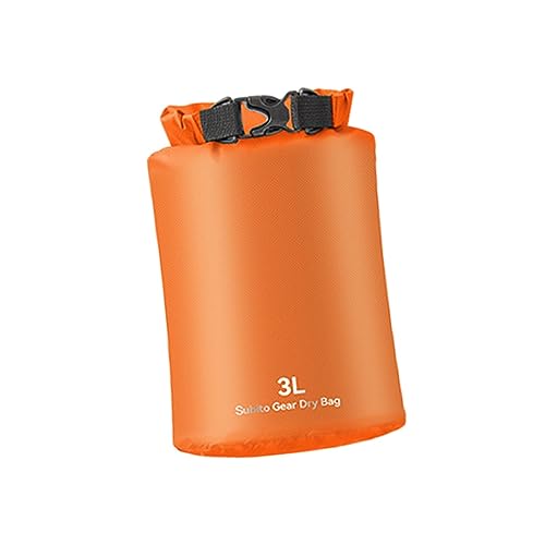 Lljsszr Waterproof Storage Sack Roll for Beach Activities and Water Sports, Orange, 3L
