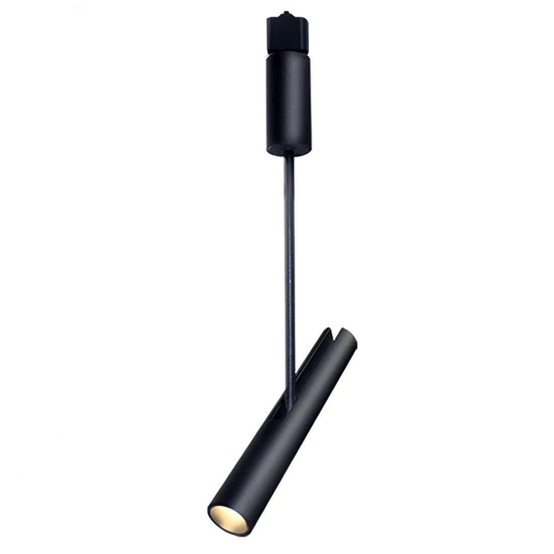 Foco LED moderno ajustable de 12W con brazo largo giratorio y luz blanca de 6000K negro