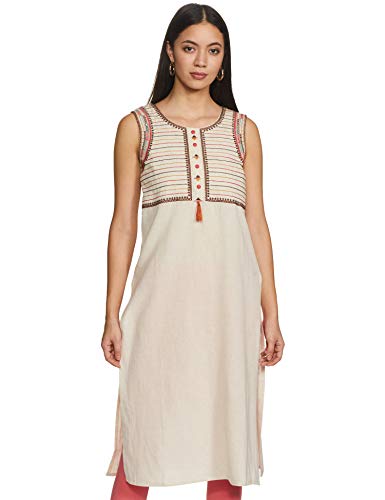 Image of HAUTE CURRY by Shoppers Stop Women's Rayon straight Kurta