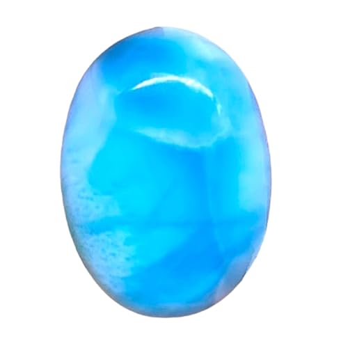 Larimar pierre gemme naturelle en cabochon ovale pour bricolage bijoux bague collier pendentif