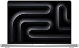 Apple 2023 MacBook Pro Laptop M3 Pro Chip mit 11‑Core CPU, 14‑Core GPU: 14,2" Liquid Retina XDR Display, 18 GB gemeinsamer Arbeitsspeicher, 512 GB SSD Speicher. Funktioniert mit iPhone, Silber