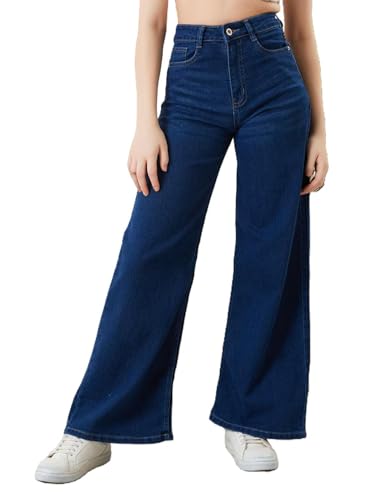 Image of ADDYVERO Women High-Rise Wide Leg Denim Jeans