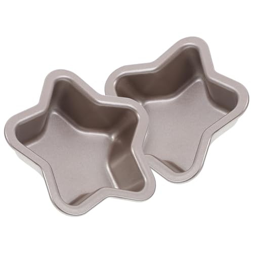 SAFIGLE 2 piezas Molde para Hornear Pan de Acero al Carbono Molde Reutilizable Antiadherente Forma de Estrella para Panadería y Repostería Cocina Doméstica y Profesional