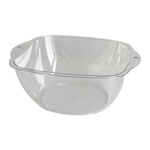 Transparent Washbasin, Home Round Modern Simple Dish Wash Basin Multipurpose Portable Plastic Washing Basin Large Capacity