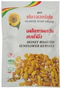 Miniatura 1 de Flower Food, granos de girasol tostados con miel, 1.06oz, paquete de 4 unidades