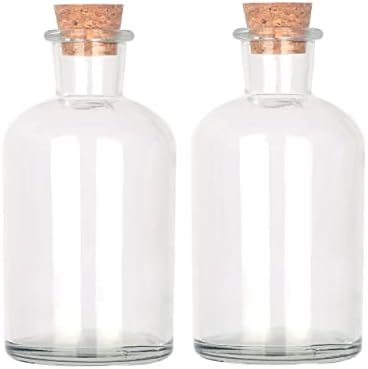 Bouteilles En Verres Avec Bouchon En Liège - 18x Pièces - Transparent