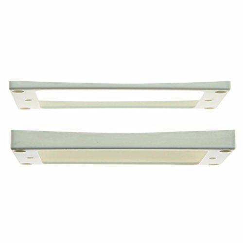 Dopro Set of 2 Plastic Humbucker Pickup Ring Pickup Mounting Frame Curved Bottom 35 for Neck and 79 for Bridge Pickup White - Image 3