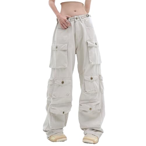 Men's Pants American High-Street Multi-Pocket Loose Workwear Wide Leg Casual Commute Trousers2