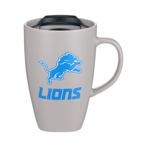 The Memory Company | Licensed NFL 15oz Square Mug with Logo Detroit Lions