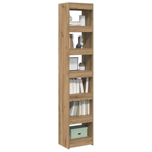 Estantería de madera con mucho espacio de almacenamiento vertical para libros 4