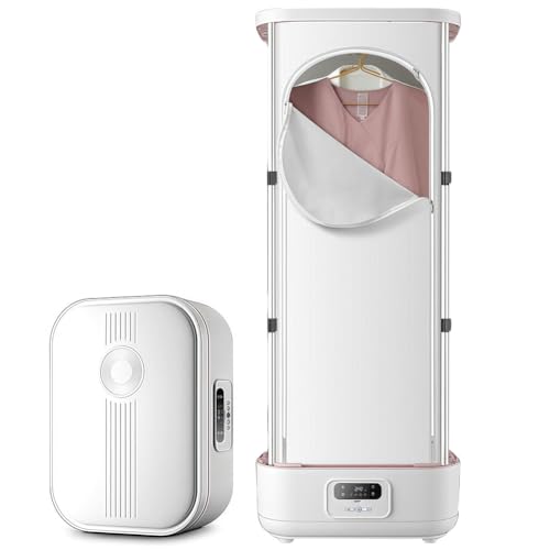 UIHECTA Plancha De Vapor Vertical, Planchadora AutomáTica, Vaporizador De Ropa Colgante Plegable, Cuidado con Un Solo BotóN, Secado RáPido con Vapor, con Control Remoto, 900 W, para Ropa Y Tejidos