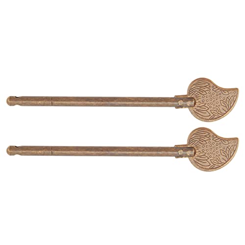 Metal Household Chinese Leaf Cabinet Key Latch Door Locking Pin, 2 Pcs Door Latch Locking Pin - Image 2