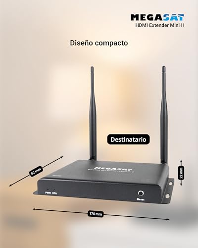 Extensor HDMI inalámbrico Megasat Premium II de 200m Full HD 7