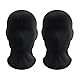 2 Stück Schwarze Maske Halloween,Schwarz Vollgesichtsmaske Kostüm,Gesichtslose Game Spandex Masken,Terrifier Wizard Mask Gang Costume,Cosplay Costumes Augenmaske Accessoires,für Erwachsene Kinder