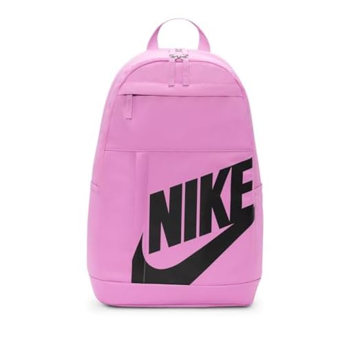 Nike Unisex Erwachsene Rucksack (21L), LT MAGENTA/LT MAGENTA/SCHWARZ, M, Klassisch