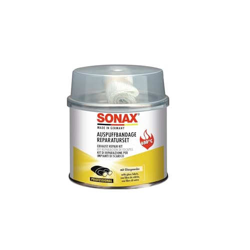 SONAX AuspuffReparaturSet (200 g) verschließt größere Risse, Löcher & undichte Stellen...