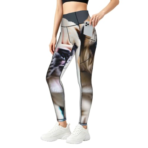 Leggings de bulldog para mujer conjuntos de fitness ropa deportiva y mallas de gimnasio