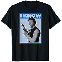 Star Wars Han Solo Iconic Unscripted I KNOW Camiseta