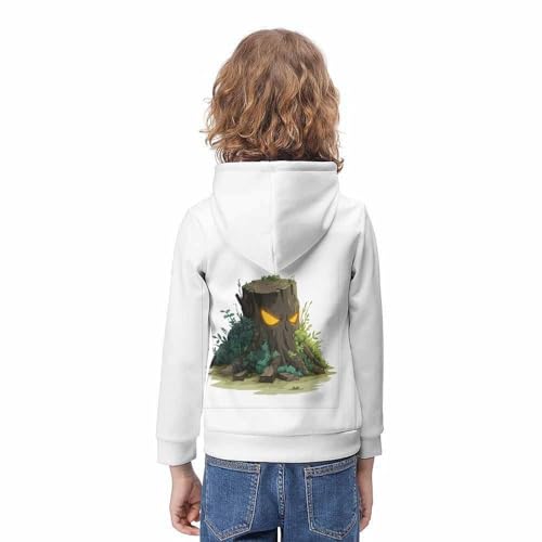 Pull à capuche enfants imprimé 3D pour l'école et les loisirs des 8-10 ans