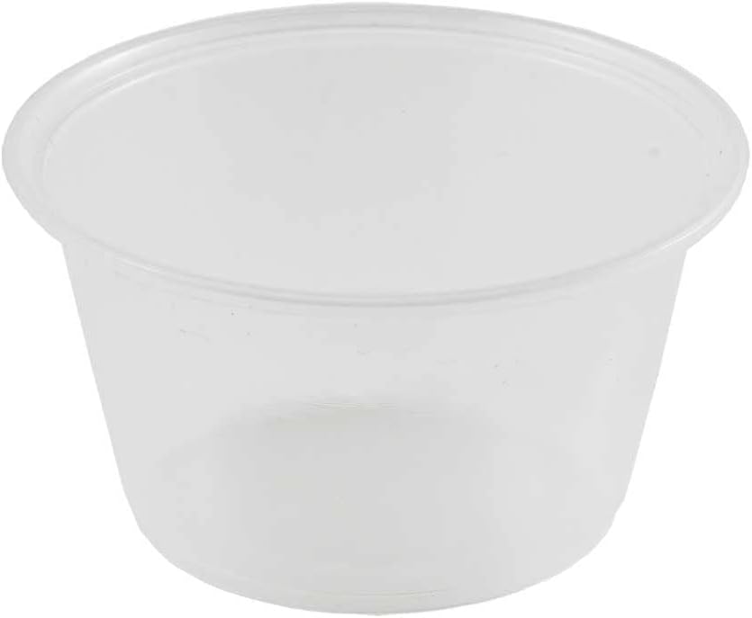 [2500 Count 4oz Clear Plastic Disposable Portion Cups Only, Recyclable, Sauce, Samples, Jello, Souffle Cups