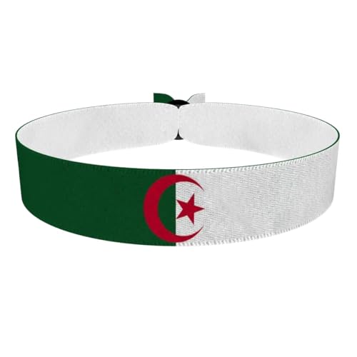 Bijou Drapeau Algérie - Accessoire en satin waterproof - Article de sport durable - Accessoire patriotique pour soutenir - Idée cadeau sportif pour amateurs de football