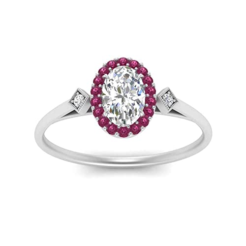 Bague fiançailles argent 925 solitaire ovale pour un engagement inoubliable