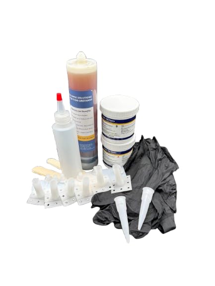 SOLIDFIX Solutions Concrete Crack Repair Kit Foundation Crack Repair for Basement Walls Fast Setting and Easy to use Ideal for Basement Foundation Repair & DIY Projects. Made in the US (5 Feet Fix)