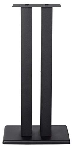 Monolith 24 Inch Speaker Stand (Each) - Supports 75 lbs, Adjustable Spikes, Compatible With Bose, Polk, Sony, Yamaha, Pioneer and others, Black