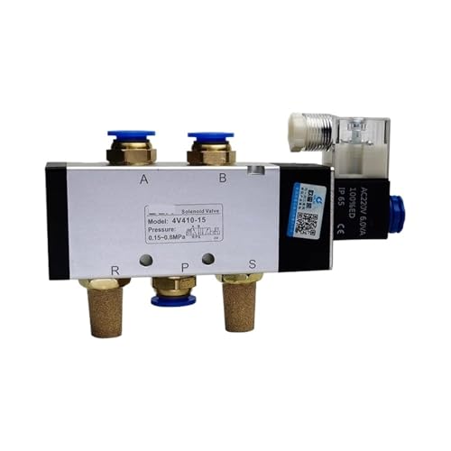 Électrovanne 4V410-15 à commande air-gaz fluide pour automatisation 12V