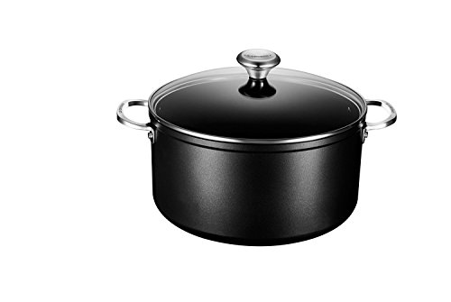 Le Creuset TNS3100-28 Toughened NonStick Stockpot with Lid, 9 1/3-Quart