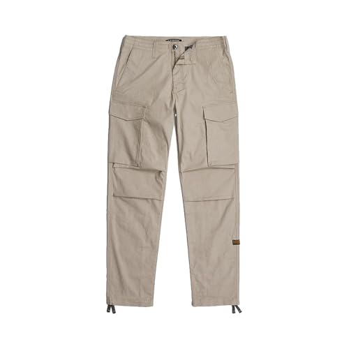 G-STAR Raw - Mens Core Regular Cargo 5-Pocket Pants, Color Toggee/Milk Dobby, Size: 28W x 30L3