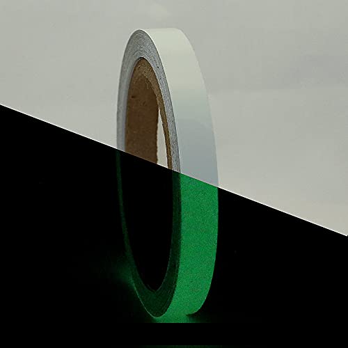 JVCC Glow in the Dark Tape [6 Hour] (GLW): 1/2 in. x 30 ft. (Luminescent Lime Green)