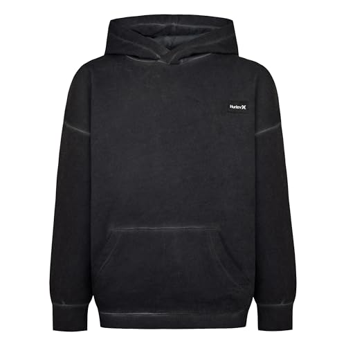Hurley Boys' Soft Knit Basic Pullover Hoodie, Black