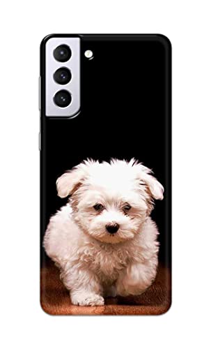 Image of PRINTFIDAA� Printed Hard Back Cover Case for Samsung Galaxy S21 Plus 5G | S21+ 5G Back Cover (Puppy Dog) -2808