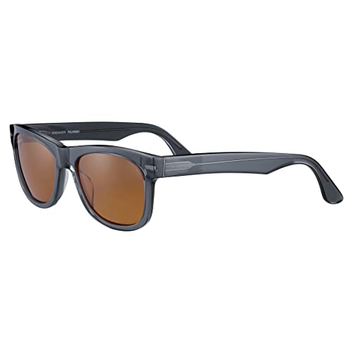 Serengetti Square FOYT Large Shiny Transparent Grey-Mineral Polar Drivers, Multi, One Size2