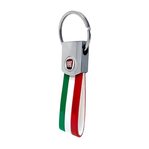 Quattroerre Italian Keyring with Fiat Original Logos Colors 12 mm