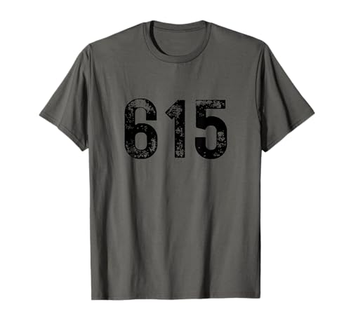 Area Code 615 for Nashville Tennessee TN 615 T-Shirt