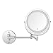 Produktbild Makeup mirror Schminkspiegel 5 Fach Vergrößert Mit LED Beleuchtung 7 Zoll Beidseitig Wandhalterung 360 ° Drehbar Falten Touch Steuerung